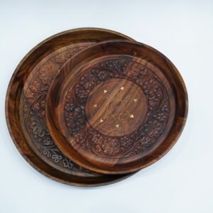 Pure Wood Plate – Elegant Simplicity for Your Dining Experience