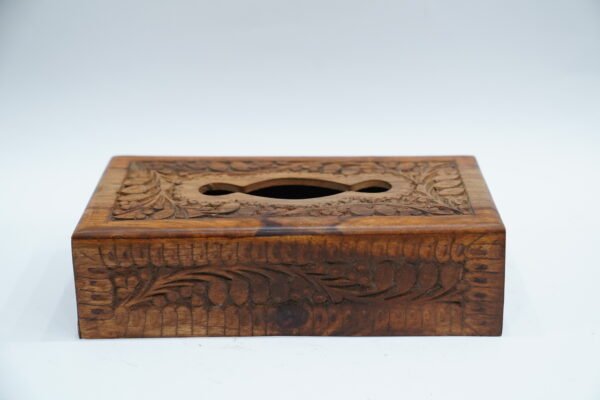 Handcrafted Wooden Tissue Box – Elegance in Every Detail