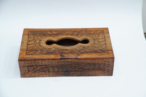 Handcrafted Wooden Tissue Box – Elegance in Every Detail