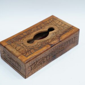 Handcrafted Wooden Tissue Box – Elegance in Every Detail