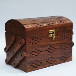 Handcrafted Triple Wooden Box – Beauty Meets Functionality