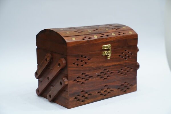 Handcrafted Triple Wooden Box – Beauty Meets Functionality