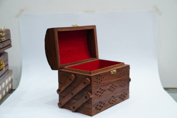 Handcrafted Triple Wooden Box – Beauty Meets Functionality