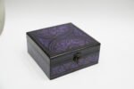 Purple Design Wooden Box – A Touch of Colorful Elegance