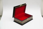 : Vibrant Yellow Wooden Box for Organizing and Decor