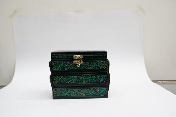 Triple Wooden Box for Multi-Storage Organization