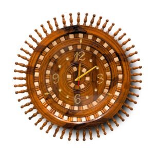 Handcrafted Wooden Wall Clock